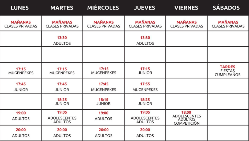 HORARIO 1
